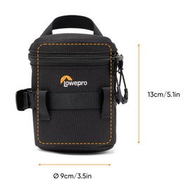 Lowepro ProTactic LCS 9 x 13 III Camera Lens Case, Camera Lens Pouch Bag, fits 24-70mm F/2.8, for DSLR and Mirrorless Cameras, Vol-0.5L Dim:5.12x3.54x3.54in, Camera Bag,for Photographer/Videographer