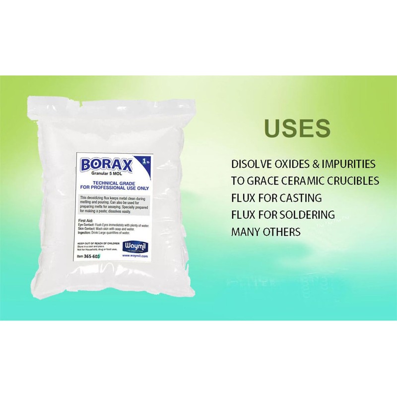 Borax Melting Flux for Jewelry Casting Melting Gold Glaze Dish