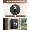 LAND·VOI Locking Wall-Mount Mailbox for Outside, with 4 Keys, Galvanized