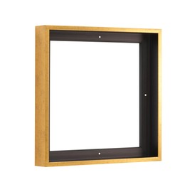 Pixy Canvas 8x8 inch Floater Frame for 1.5" Deep Canvas Paintings, Wood Panels & Stretched Canvas Boards. 4 Colors available (Rustic Gold, 8 x 8)