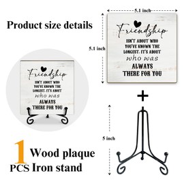 Inspirational Wooden Table Signs Office Desk Decor, Friendship Gifts Appreciation Gifts for Friends Coworker, Table Centerpieces Desk Decorations for Home Kitchen Office Living Room -mup52