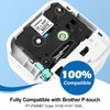 MarkField Compatible Label Tape Replacement for Brother P Touch 12mm