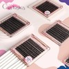 Crislashes Eyelash Clusters 96Pcs, D Curl Lash Clusters 14mm Natural