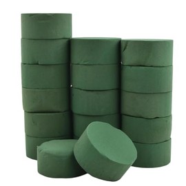 Bloques de Espuma Floral Húmeda, 18 Piezas, 8x4 cm, Verde, Alta Absorción, para Arreglos Florales, Centros de Mesa y Manualidades