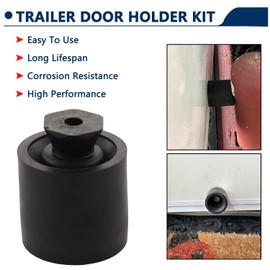 HNeekyr Trailer Door Holder Kit Low Profile Rubber Door Holder Trailer Horse Window Bumper Fits for RV Camper Trailer 4 Pack
