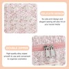 UUYUUY Makeup Bag for Women 3PCS Quilted Cotton Make Up
