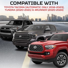 AJT Design Automatic Push Start/Stop Button for 2016-2023 Tacoma, 2020-21 Tundra, 2020-2024 4Runner | Push Start/Stop Button for 3rd Gen Tacoma | Impact-resistant Injection-molded plastic |Made in USA