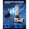 Marsauto Fog Bulbs, 68000LM 800% Brighter Fog Light with Turbo