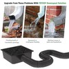2 Pack Gutter Downspout Extensions,Catch Basin Low Profile Downspout Extender