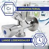 Combination Angle Valve 1/2 Inch x 3/4 Inch x 3/8