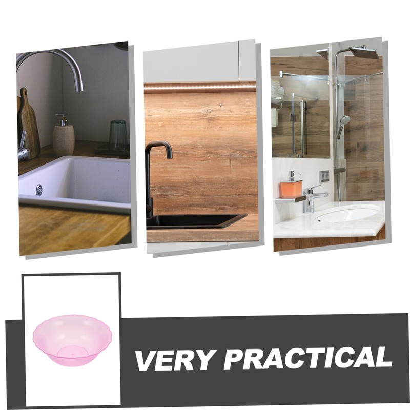 Plastic Face Washing Basin with Floral Ears Multi-Functional Skincare Accessories