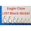 Eagle Claw L197 Circle Hook Platinum Black Finish, Offset Circle