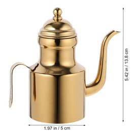 1pcs Olive Oil Dispensers Bottle: Stainless Steel Large Oil Storage Container Metal Grease Container Kitchen Grease Pot Great for Kitchen Cooking BBQ(11OZ)