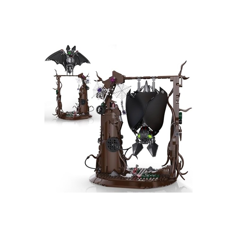 Vziimo Ideas Bat Animal Building Set, MOC Creative Bat Bird