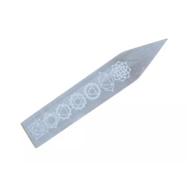 Selenite Charging Plate for Crystals - Chakra Stick Pointed