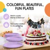 Exquisite Party Solids Lavender Plastic Plates For Party Supplies 7"