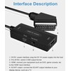 HDMI to SCART Converter With HDMI Cable, 1080P HD Adapter,