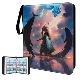 Trading Card Binder for One Piece Zoro Cards,9 Pocket with 60 Sleeves up to 1080 Cards One Piece TCG Card Binder,Waterproof Card Storage Bag with Sleeves,One Piece Zoro for Card Display Case