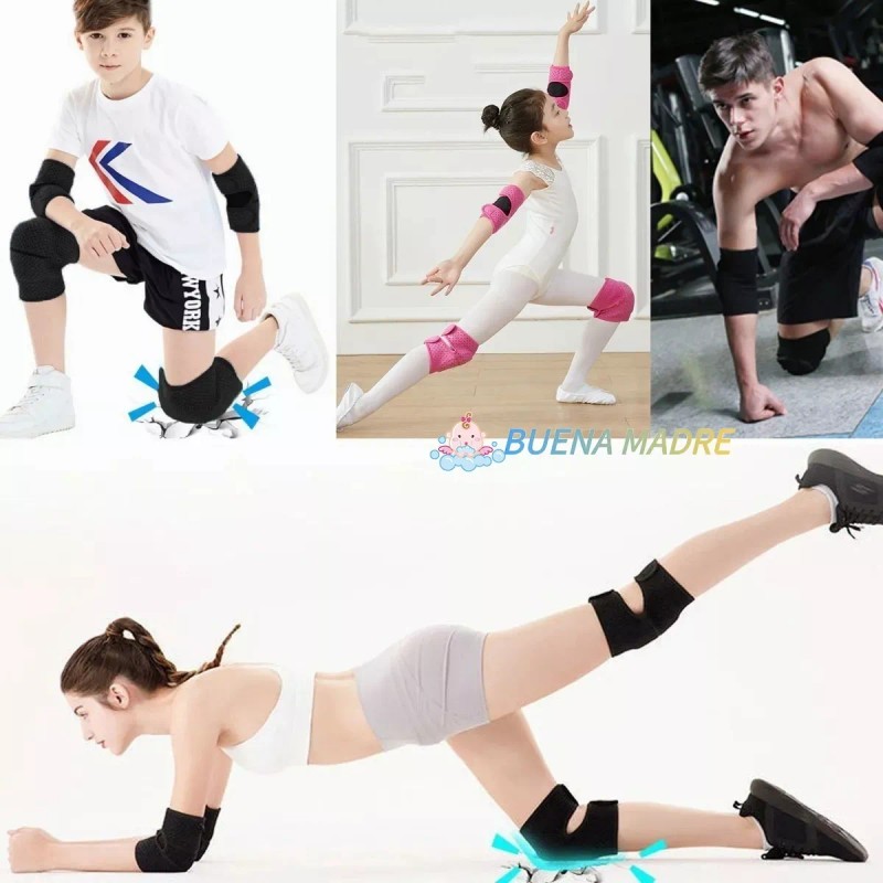 Buena Madre.mx Protector De Rodillera Para Deportivas Compresion Niños 2pcs