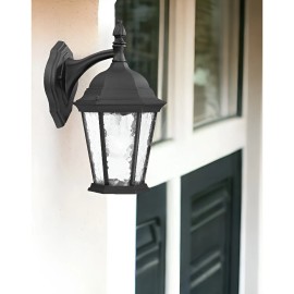Homeroots Two Light Matte Black Hanging Carousel Wall Light