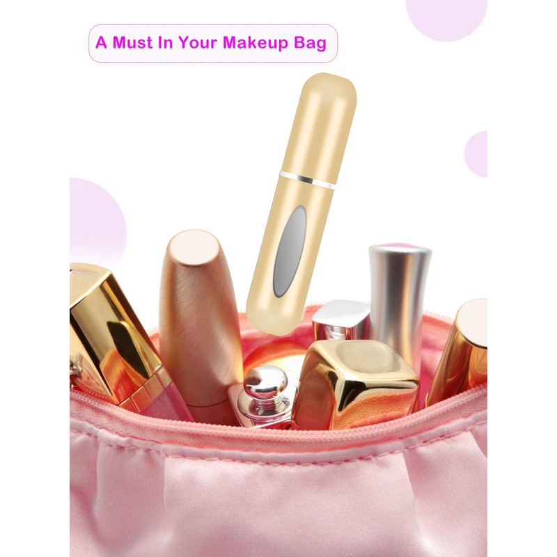 CUTEABC Travel Perfume Bottle Refillable,5ml Portable Travel Perfume Atomizer Refillable,Mini