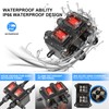 OELFFOW Waterproof On Off Toggle Switch Double Switch with Red