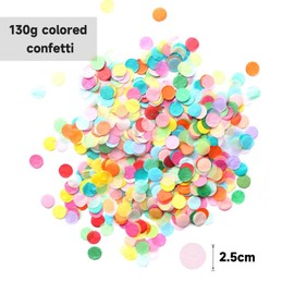 Confetti 130g Colorful Paper Confetti Round Party Confetti Table Confetti for Wedding Holiday Balloons Decoration for Birthday Party