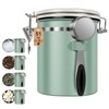 4PCS Coffee Storage Canister 1.5L 51OZ Double Airtight Coffee Beans