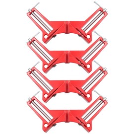 ZONADA 4PCS 90 Degree Right Angle Corner Clamp 75mm for Woodworking Picture Frame Box Holding Fixing DIY Tools