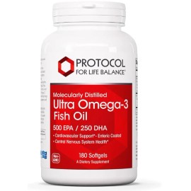 Protocol for Life Balance Ultra Omega 3-D Fish Oil Softgels - 180 - Exp. 03/28