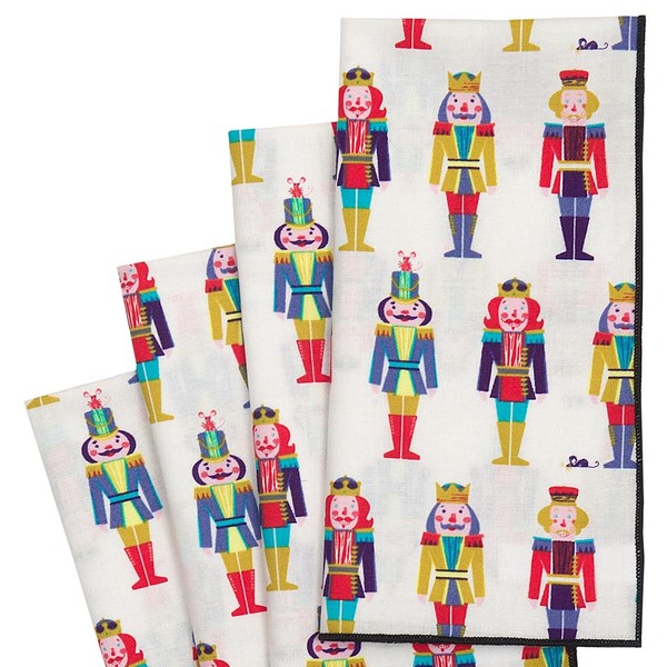 Christmas Napkins Cloth Napkins, Nutcracker Ballet Soldiers, Christmas Table Decor,