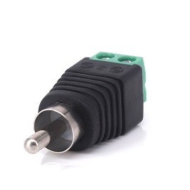 Bestga 10 PCS RCA Connector, Phono RCA Male and Female Plug to AV Screw Terminal Audio Video Connector Adapter for CCTV Security Camera System