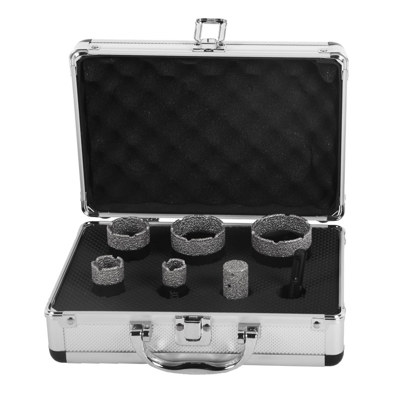 LFGUD Diamond Hole Saw Kit, 7-Piece Diamond Core Drill Bits