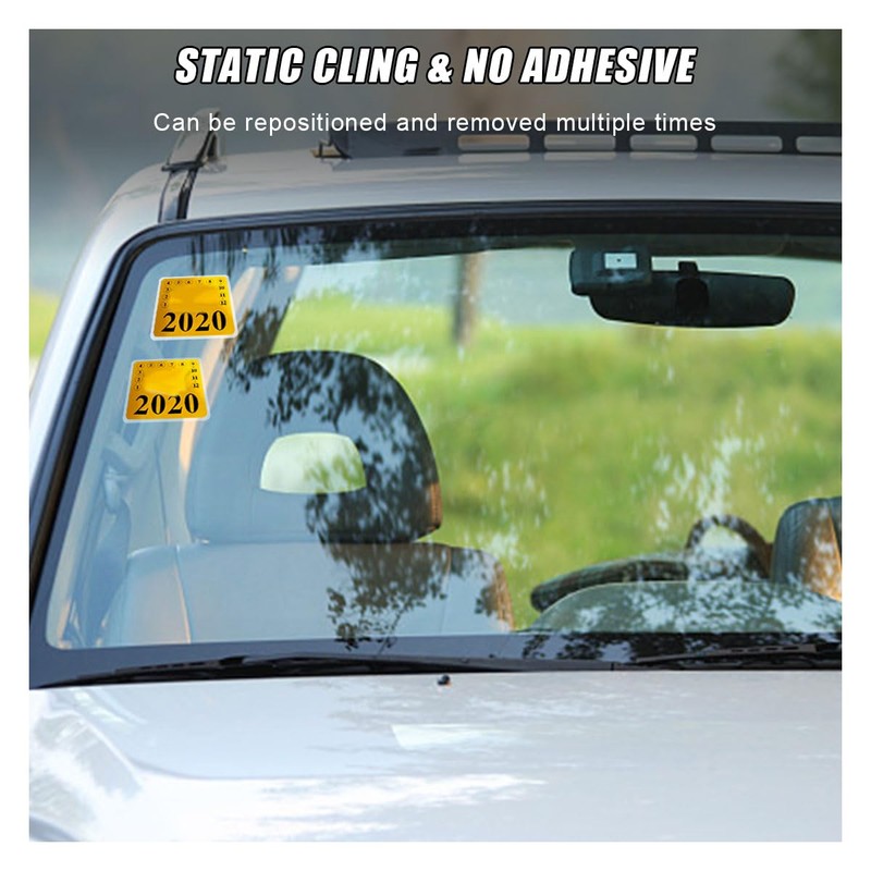 4"×6" Transparent Windshield Sticker Applicator, Waterproof Car Window Sticker for