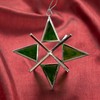Handcrafted Stained Glass Moravian Star Ornament 3D Fair Trade Christmas