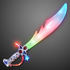 FlashingBlinkyLights Set of 2 Light up Pirate Cutlass LED Swords