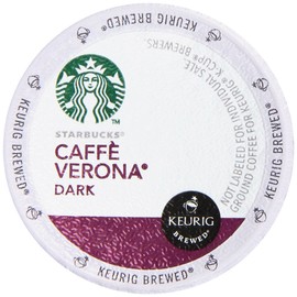Starbucks Caffe Verona, Dark, K-cup Portion Pack for Keurig K-cup Brewers 16-count