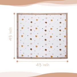 Miracle Baby muslin blanket swaddle Cotton Summer 110x110cm for Boys Girls