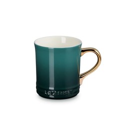 Le Creuset Vancouver Mug with Gold Metallic Handle, 14 oz., Artichaut