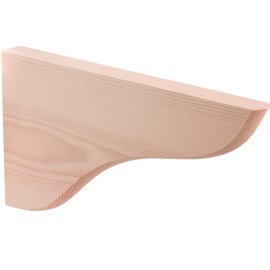Gedotec Wall bracket made of pine - 215 x 120 mm, 1 piece - heavy duty support made of solid natural wood - high load capacity - suitable for bookshelves - wall shelf - shelf brackets - shelf bracket