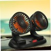 COHEALI Car Dual Head Fan Adjustable Vehicle Cooling Fan Compact