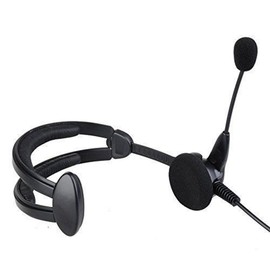 Over The Head Advance Adjustable Earpiece Headset Microphone Noise Cancelling Compatible for Midland LXT630VP3 LXT600VP3 LXT500VP3 GXT1000VP4 GXT1050VP4 GXT1030VP4 T71VP3 75-810 75-822 Two Way Radio