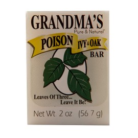 Grandma's Poison Ivy Soap Bar - 2.0 oz Itch Relief Wash with Jewelweed & Colloidal Oatmeal - 67012