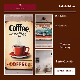 Tin Sign 20 x 30 cm – Made in Germany – Saying TIKI Bar Aloha Eat Drink Chill Metal Decorative Tin Sign