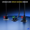 Maximm 360° Rotating Flat Plug Extension Cord 25 ft Black,