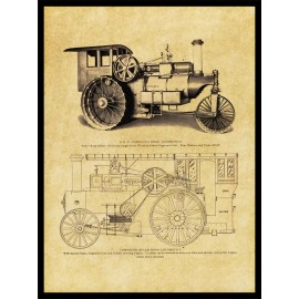 Russell Compound Road Locomotive w/ Cutaway View NEW Metal Sign: Massillon, OhiO