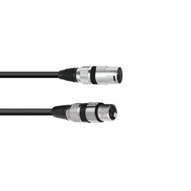 OMNITRONIC 3-Pin XLR Cable 0.5 m Black