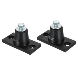 PATIKIL Rubber Vibration Isolator Mounting Bracket 30kg / 66lb Load Bearing, 2 Pack Machine Shock Absorber for Mini Split HVAC Air Conditioner Condenser (80x41x39mm)