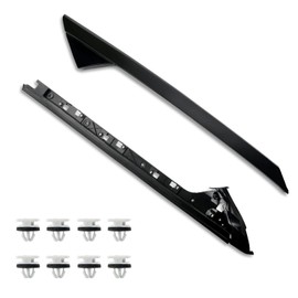 A-Pillar Molding Trim Kit Compatible with 2011-2019 Ford Explorer Left Driver Side Outer & Inner Windshield Molding Trim Replace BB5Z-7803145-AA 926-450 BB5Z-7803137-AA BB5Z-7803137-AB BB5Z-7803137-BA