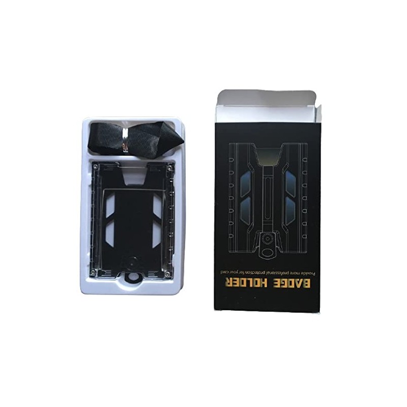 Badge Holder ID Card Holder Wallet, Holds Upto 4 Cards,